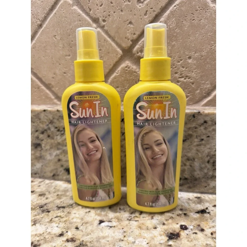 Sun-In Hair Lightener, Lemon Fresh 4.7 fl oz  Lot of 2‎ Bottle NEW